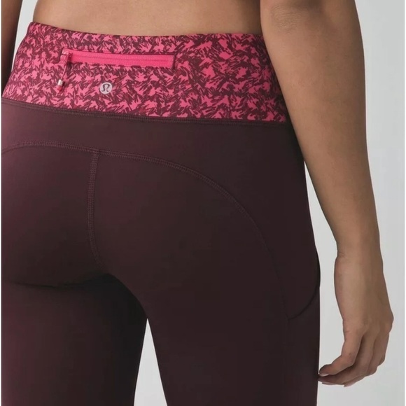 Lululemon Speed Tight IV Brushed Size 6 Bordeaux Drama Maroon Joggers - Picture 2 of 11
